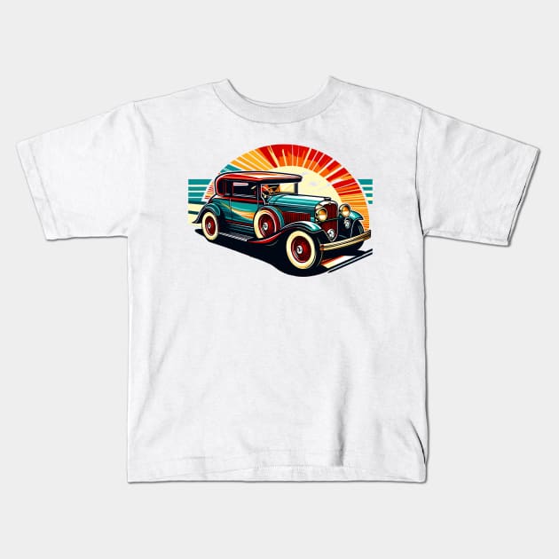 Vintage Car Kids T-Shirt by Vehicles-Art